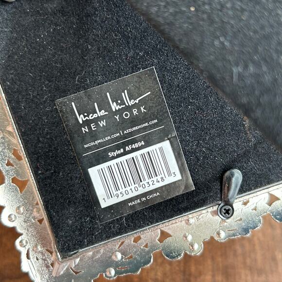 Nicole Miller Photo Frame 4x6 silver pearl crystal design - Picture 5 of 5